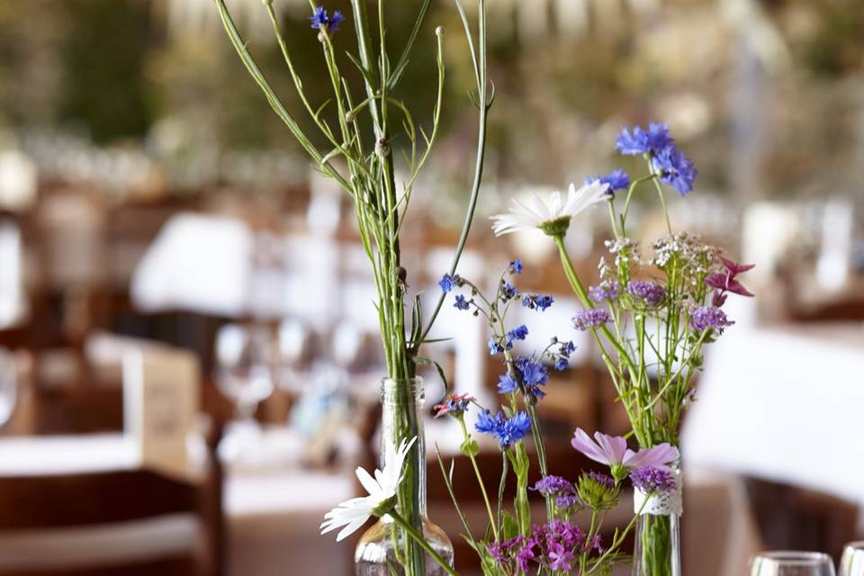 Fleurs de table champêtre