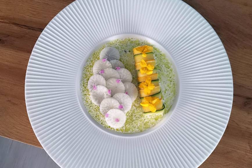Assiette dressée