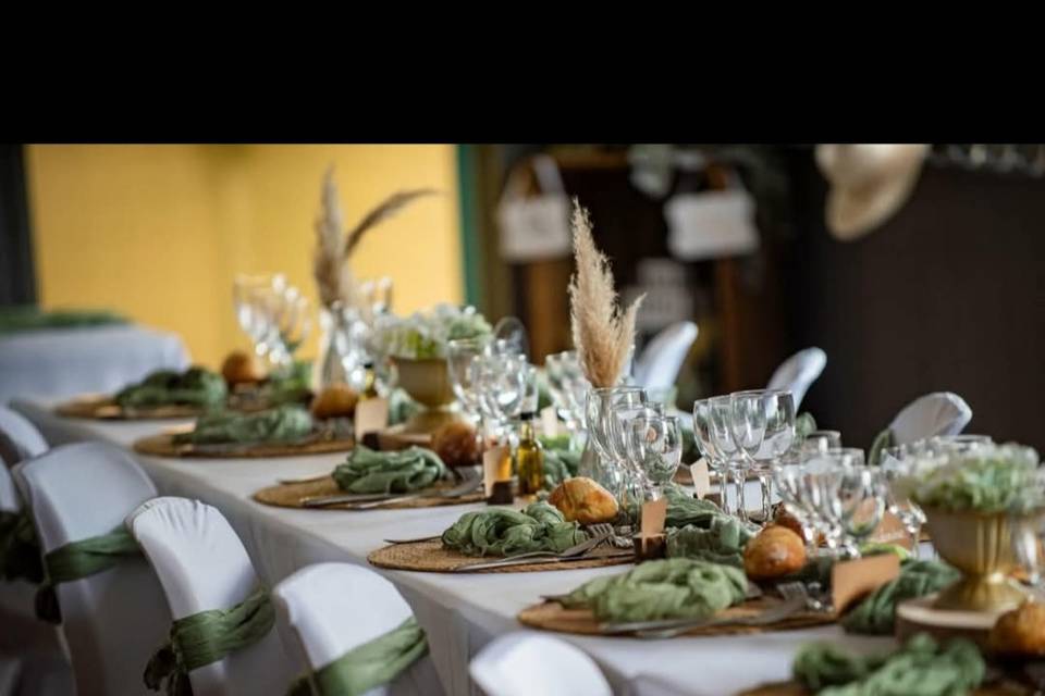 Theme champetre vert sauge