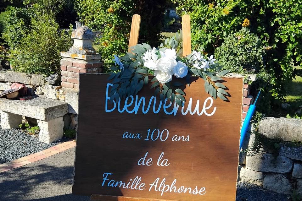 Panneau de bienvenue