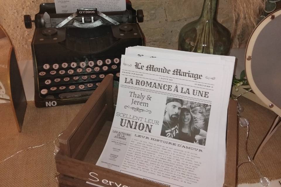Gazettes des mariés