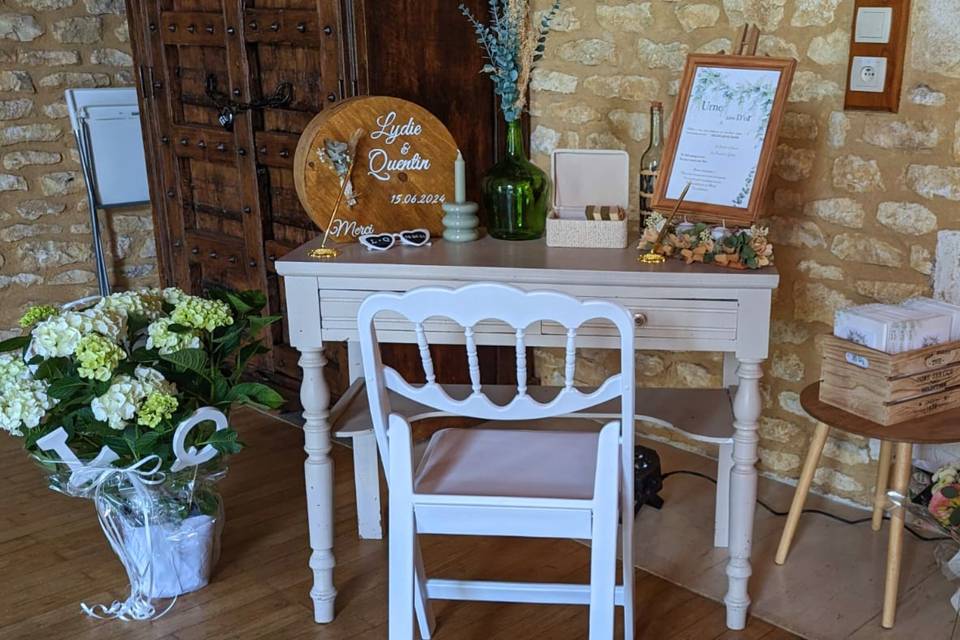 Espace livre d'or des mariés