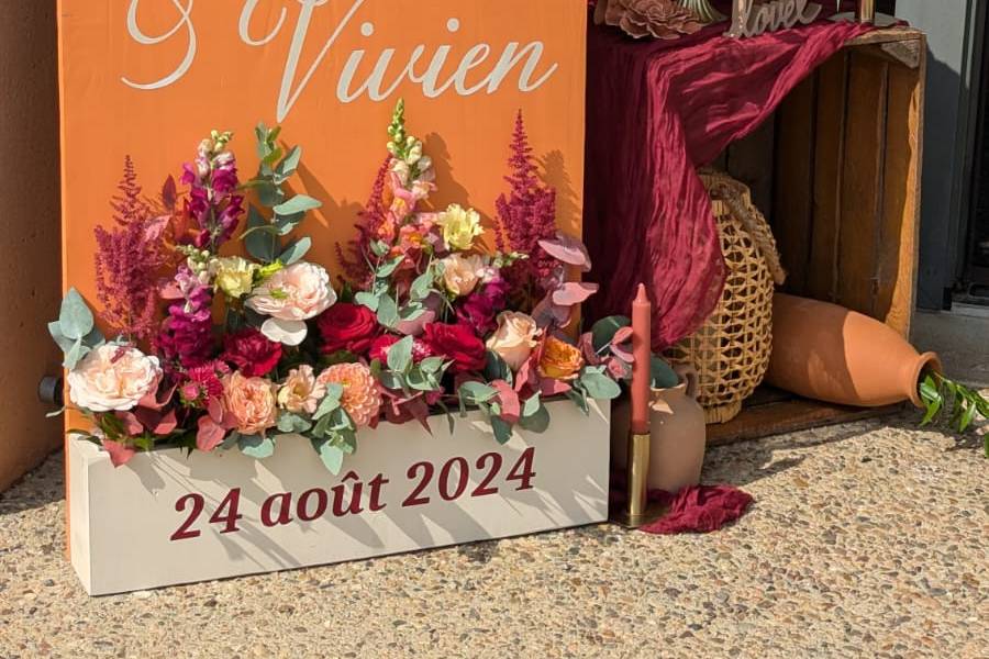Jardinière de bienvenue