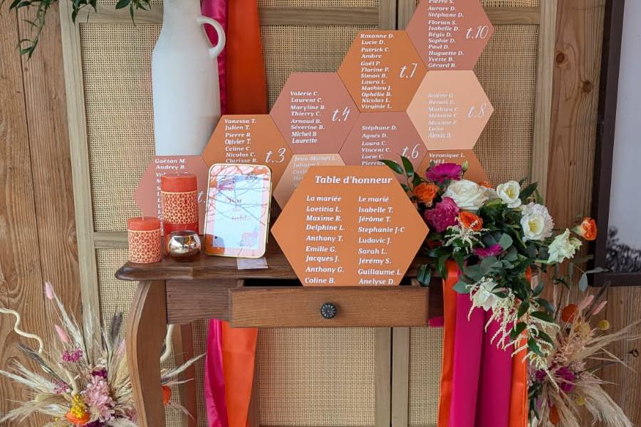 Plan de table mariage