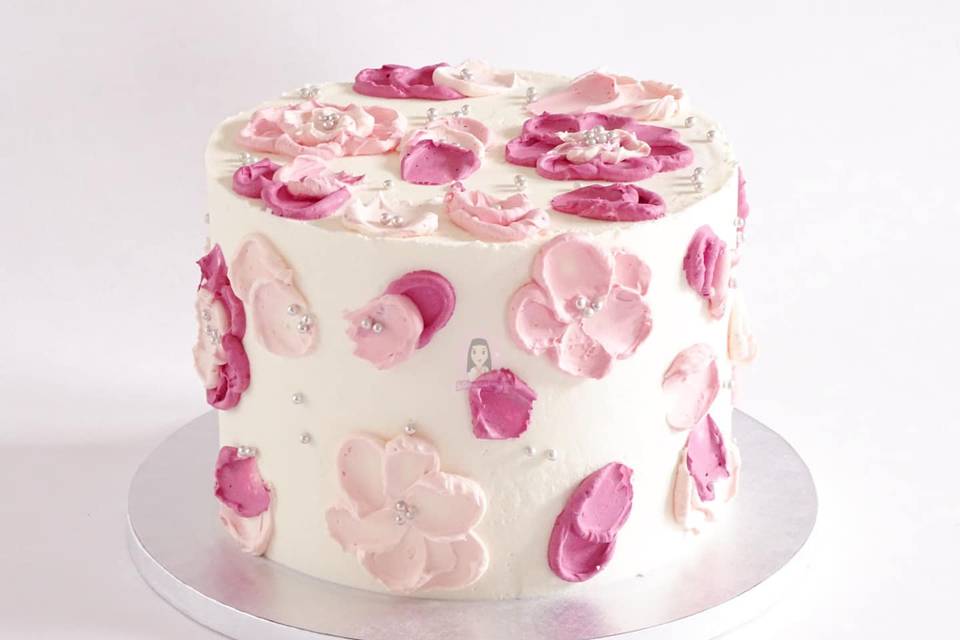 Drip Cake fleurs