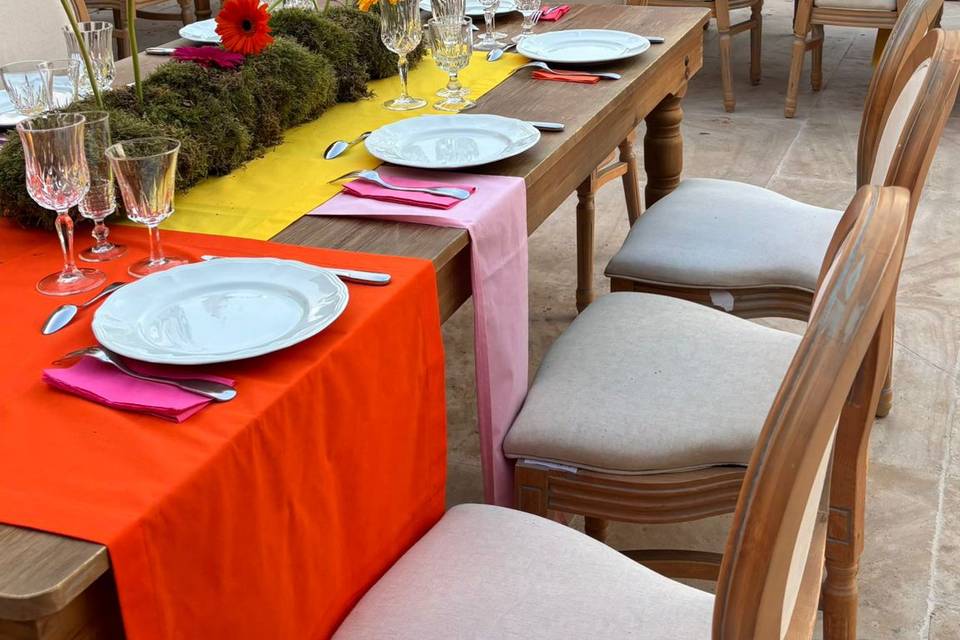 Table de réception mariage