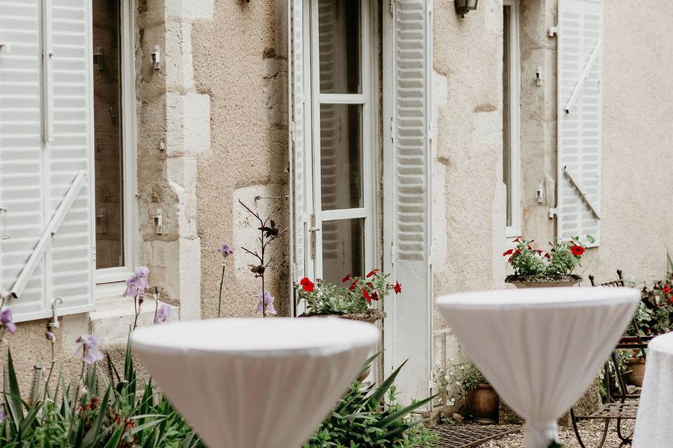 Cocktail dans les jardins
