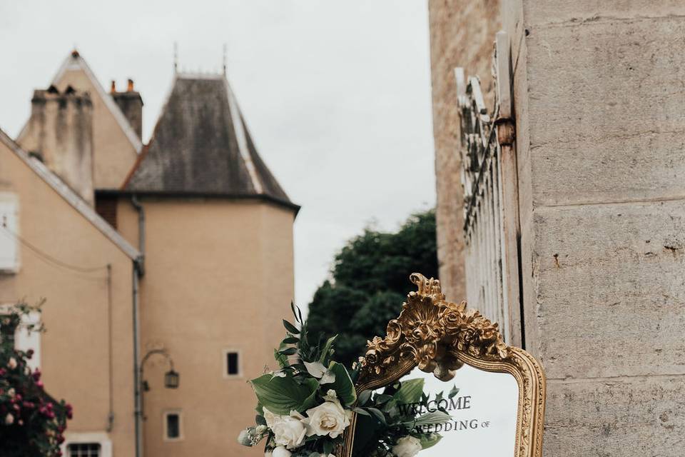 Cérémonie dans les jardins
