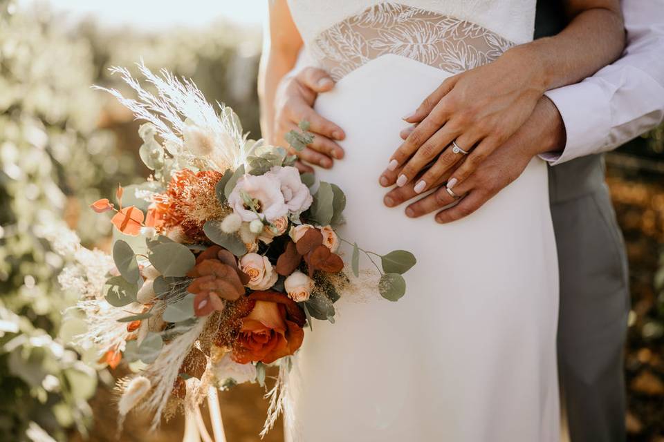 Mariage bohème-chic Beaujolais