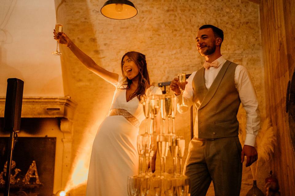Mariage bohème-chic Beaujolais