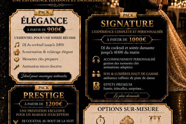 Pack mariage