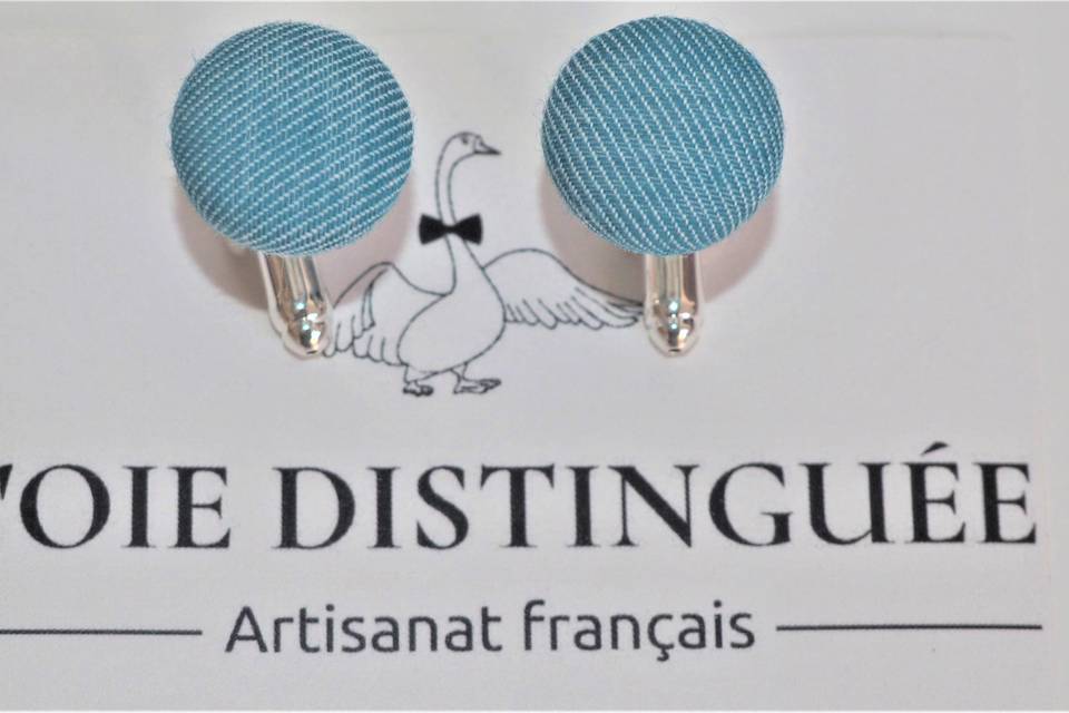 Boutons de manchette Tissu Bio