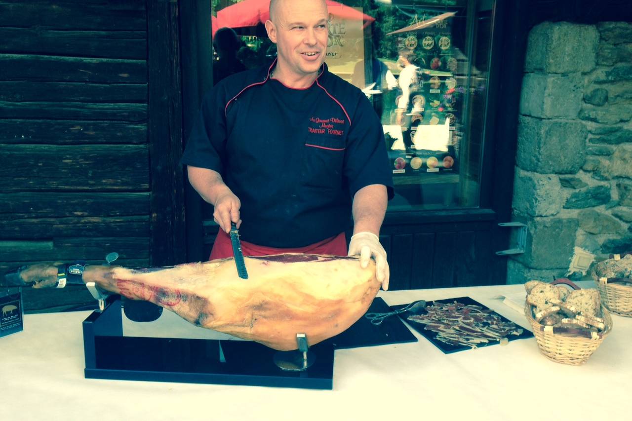 Vente de viande à Sallanches