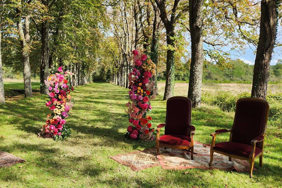 Cérémonie colorée