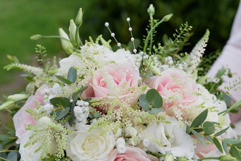 Bouquet mariée pastel