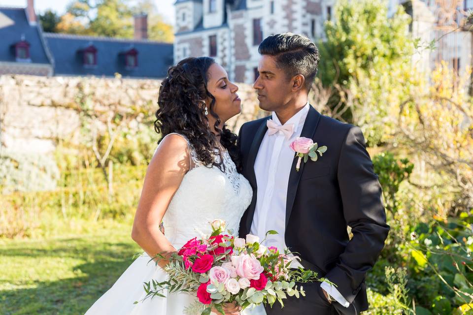Mariage rose-fuchia