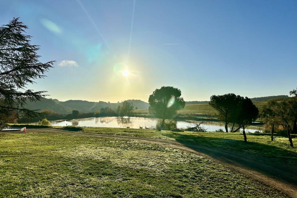 Vue sur le lac privé