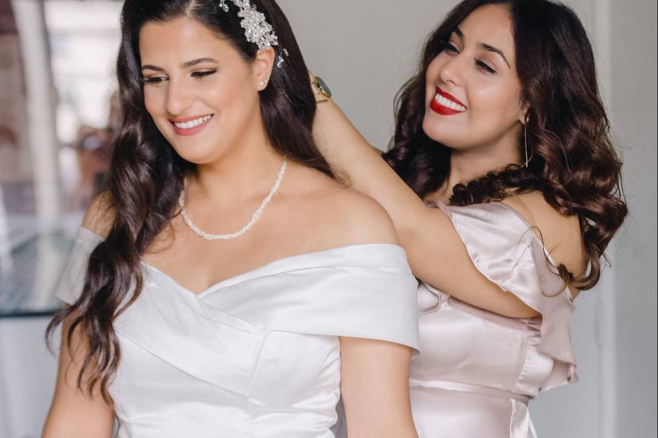 Bride préparatif
