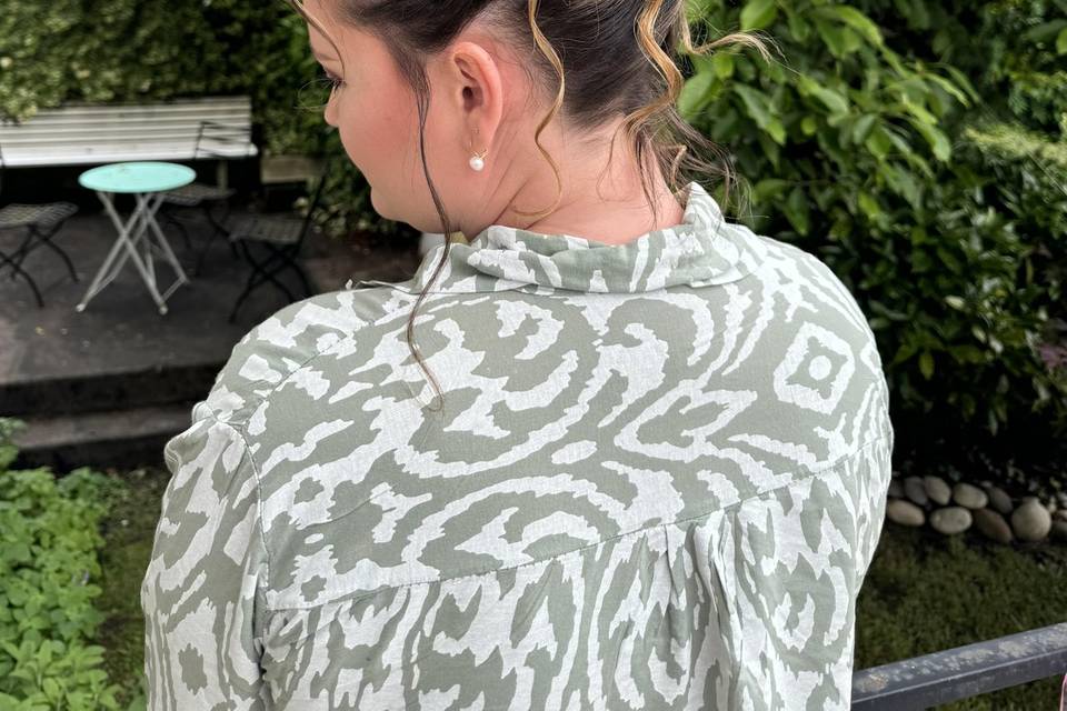 Chignon haut mariée