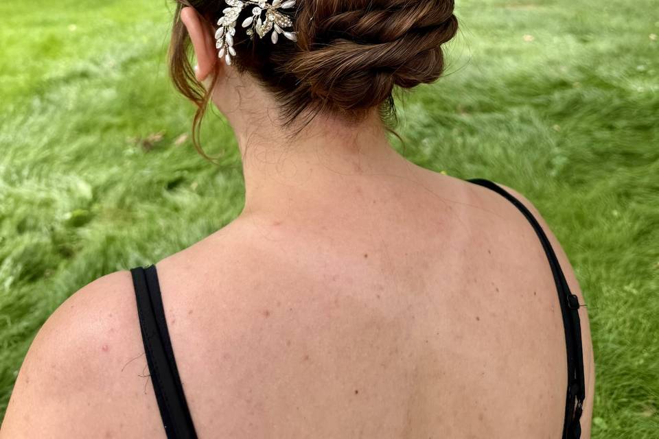 Chignon bas pour la mariée