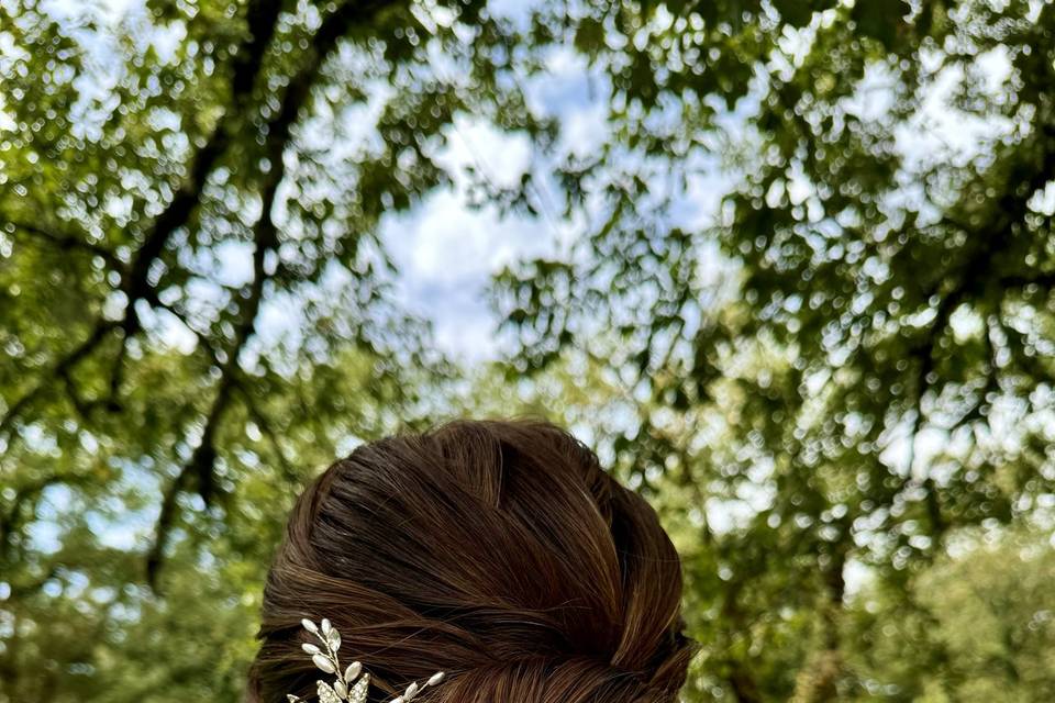 Chignon bas pour la mariée