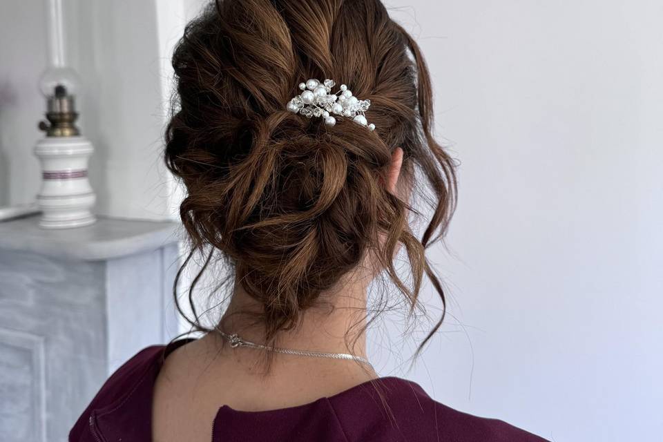 Chignon bas de côté