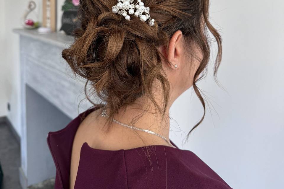 Chignon bas de côté