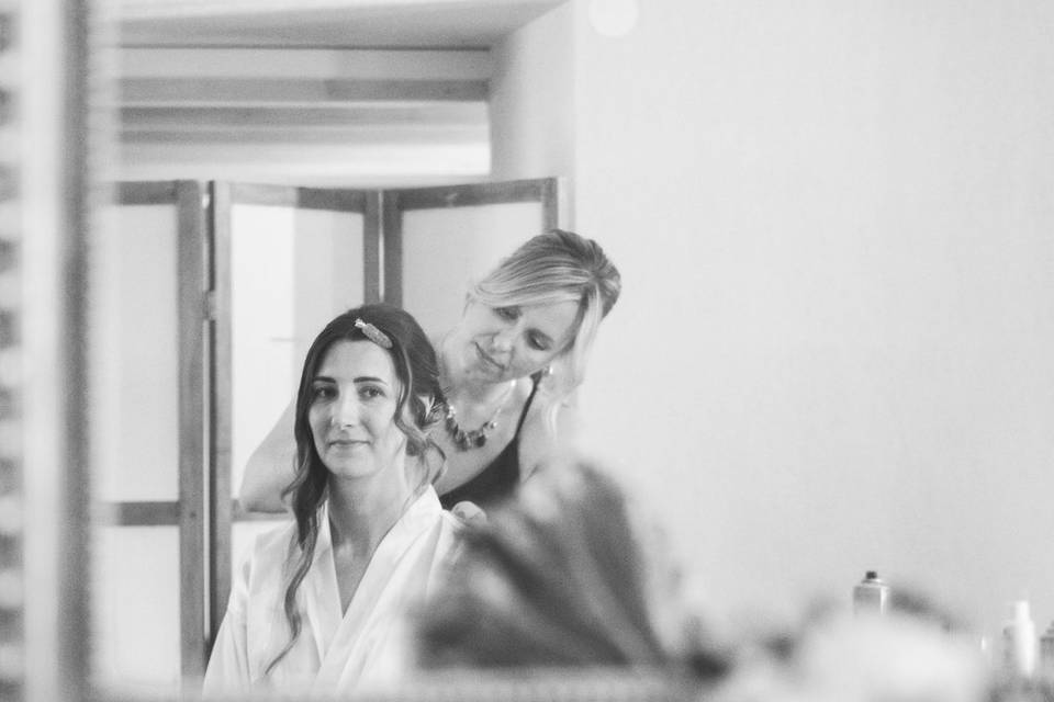 Préparatifs de Delphine