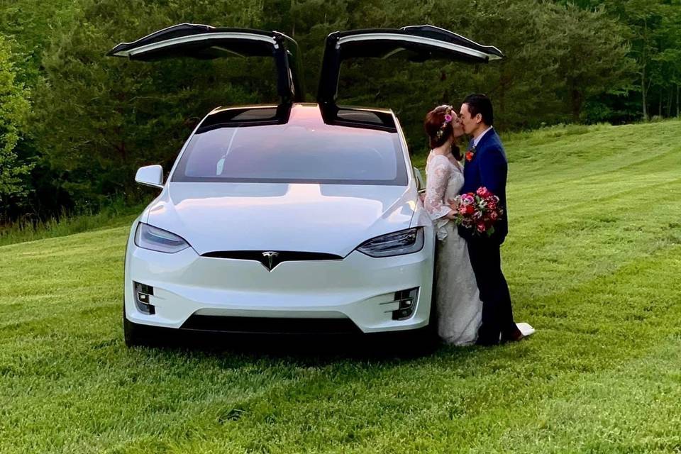 Tesla Model X blanc Lannister
