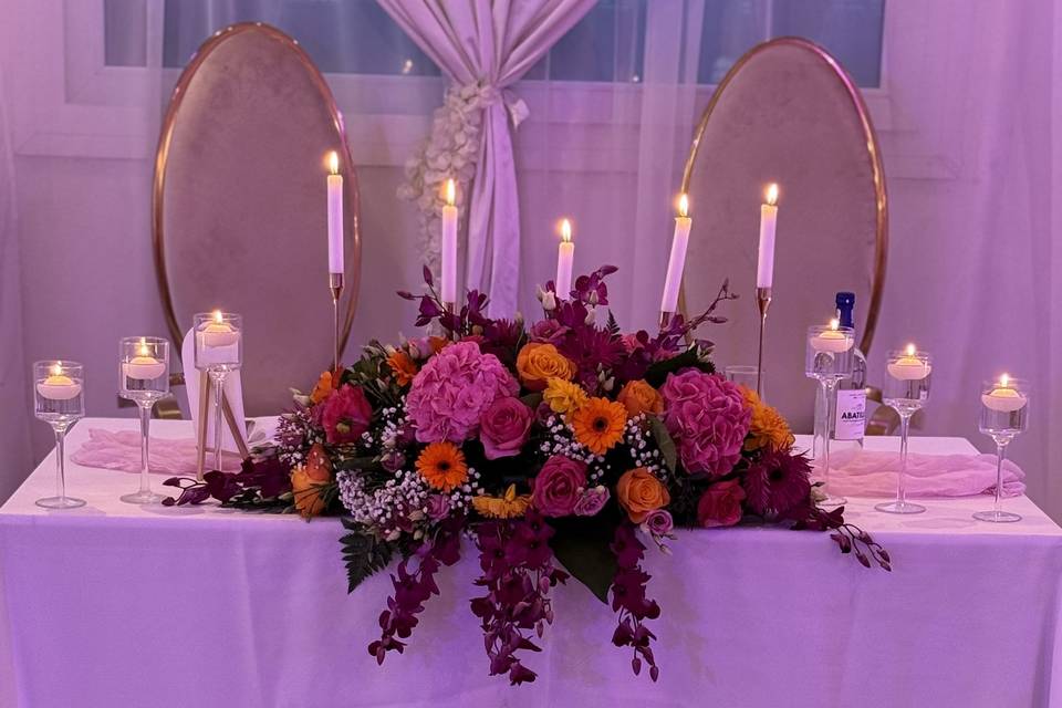 Déco table d'honneur