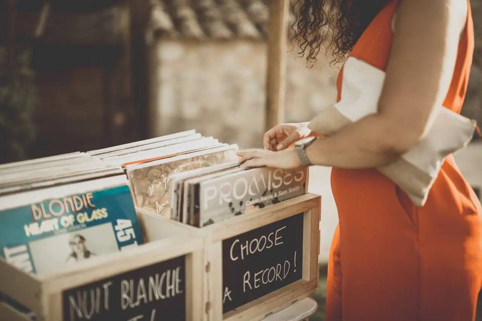 Bar à vinyles