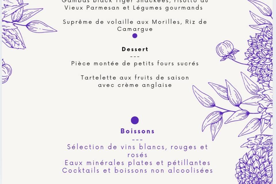 Menu Intemporel