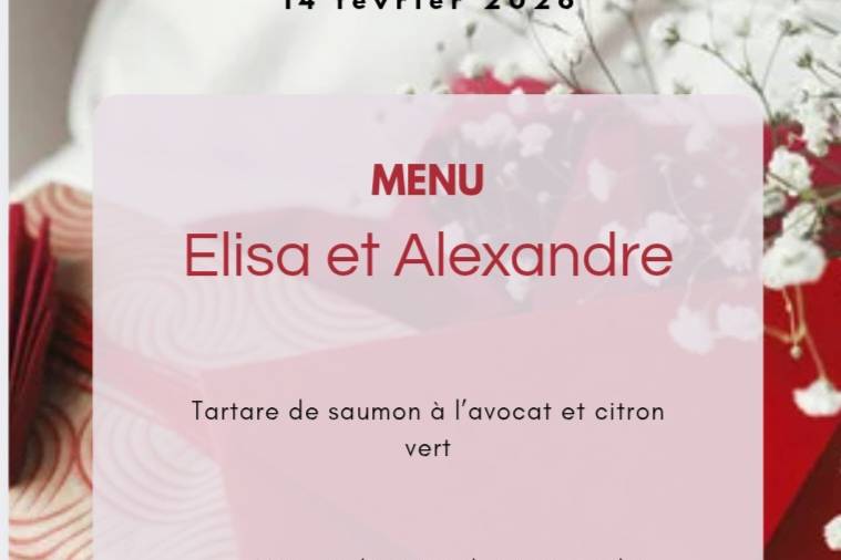 Menu Tradition