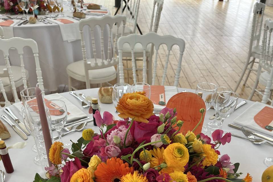 Centre de table invités