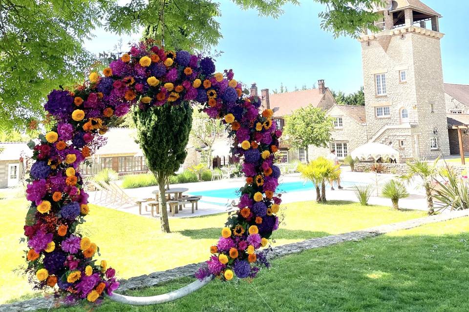 Cercle fleuri