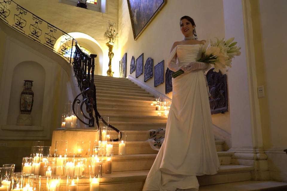 First look mariée