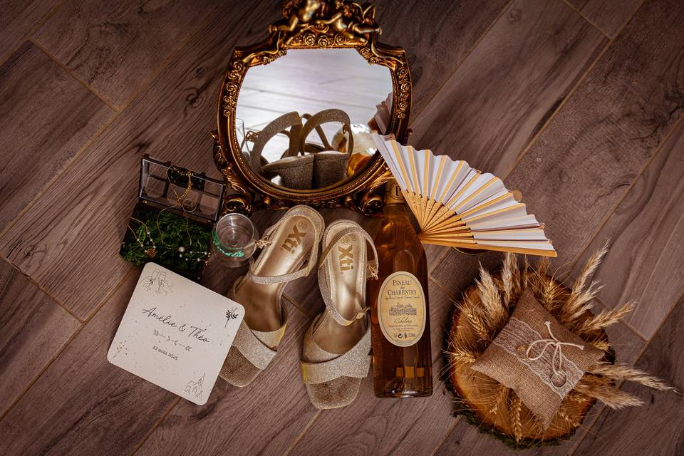 Préparatifs de la mariée