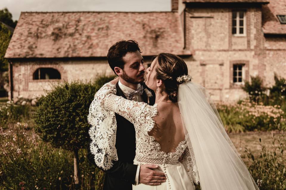 Jardin potager couple