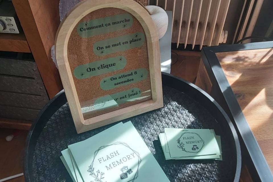 Petite table de présentation