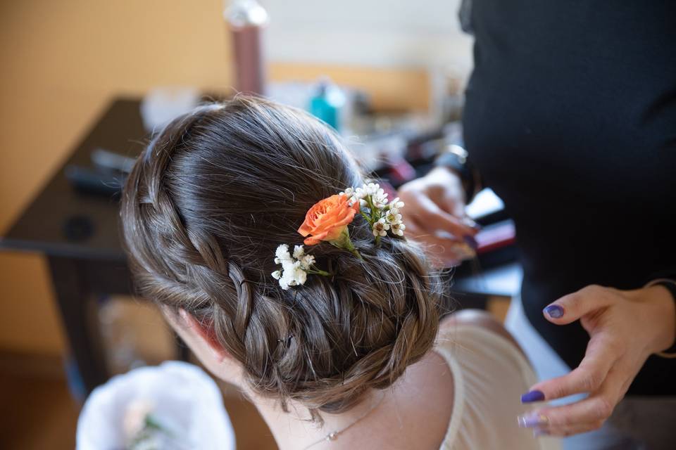 Chignon bas mariée