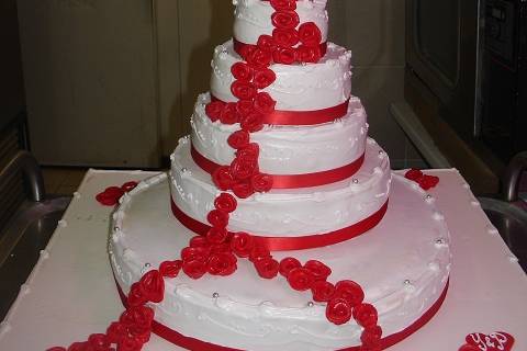 Wedding cake glace royale