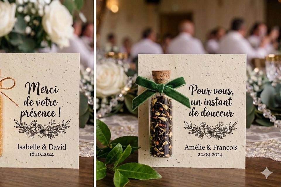 Fiole avec thé ou sucre