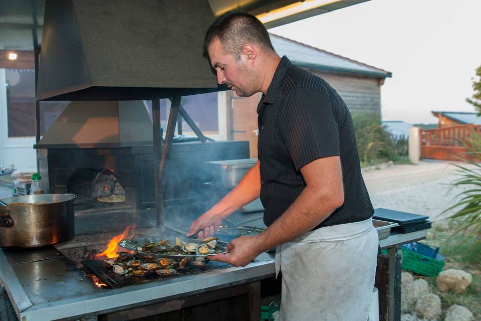 Moules plancha