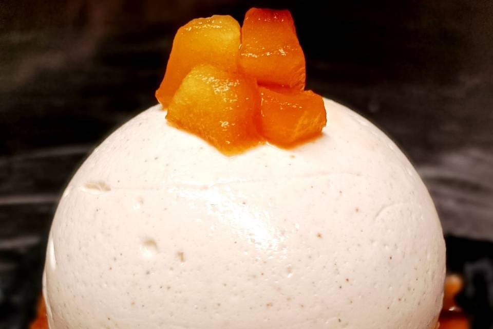 Cheesecake à la cannelle et po