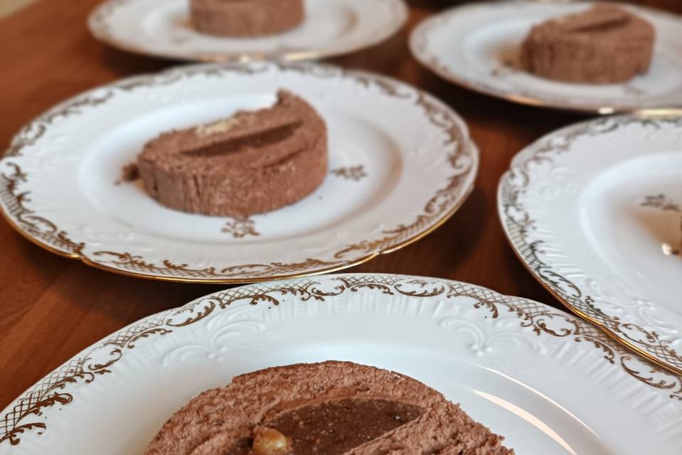 Bûche chocolat Insert praliné