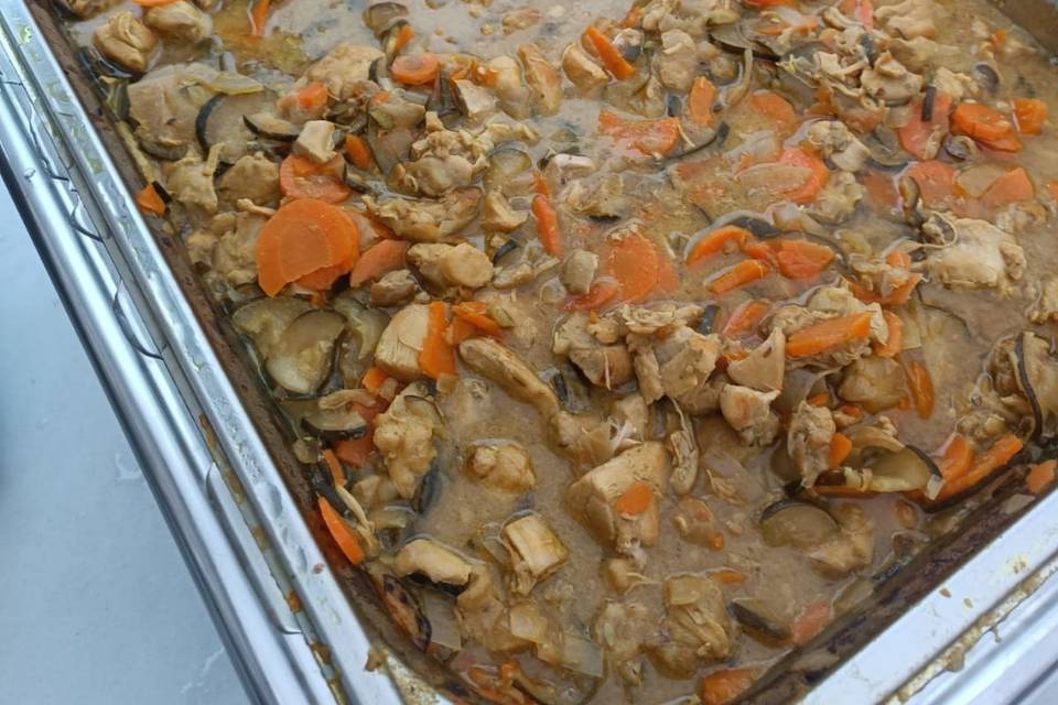 Curry coco de poulet aux légum