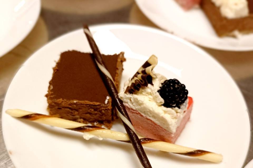 Assiette dessert des mariés