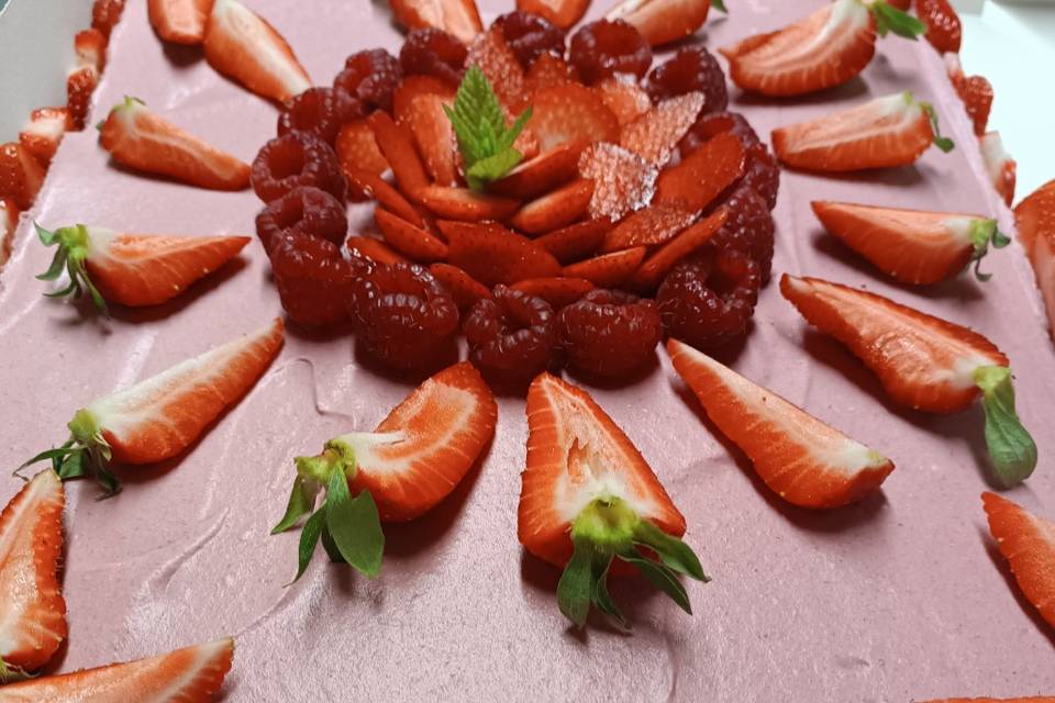 Le bavarois aux fruits rouges