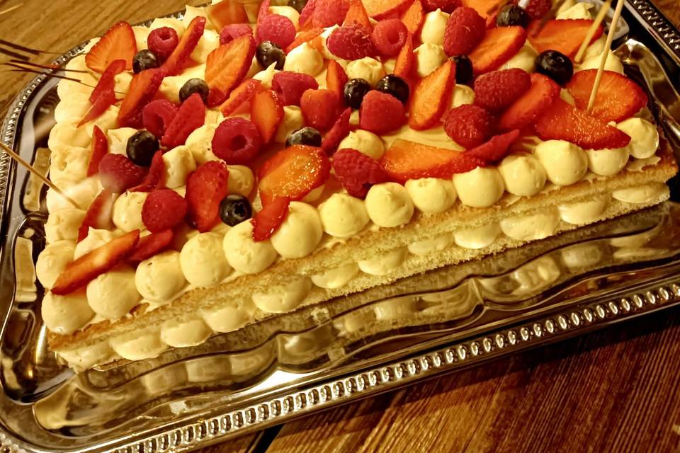 L'écrin vanille et fruits roug