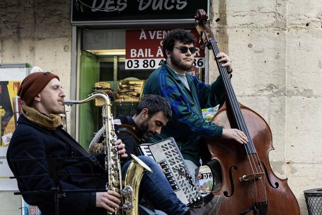 Concert de rue à Dijon